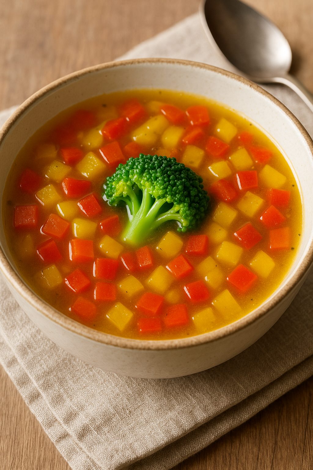 パプリカとブロッコリーのスープ